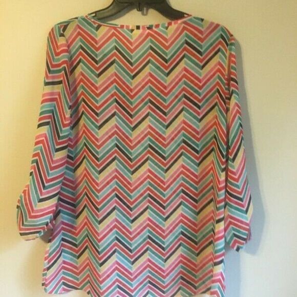 Rachel Kate fashion concepts chevron colorful top - Picture 4 of 5